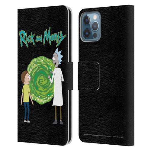 Rick And Morty Season 5 Graphics Character Art Leather Book Wallet Case Cover For Apple iPhone 12 / iPhone 12 Pro