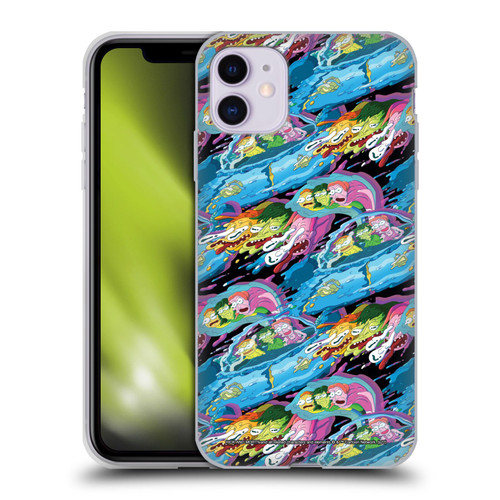 Rick And Morty Season 5 Graphics Warp Pattern Soft Gel Case for Apple iPhone 11