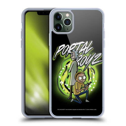Rick And Morty Season 5 Graphics Portal Boyz Soft Gel Case for Apple iPhone 11 Pro Max