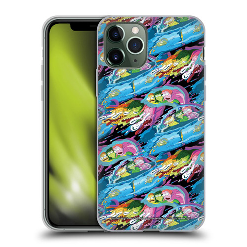 Rick And Morty Season 5 Graphics Warp Pattern Soft Gel Case for Apple iPhone 11 Pro