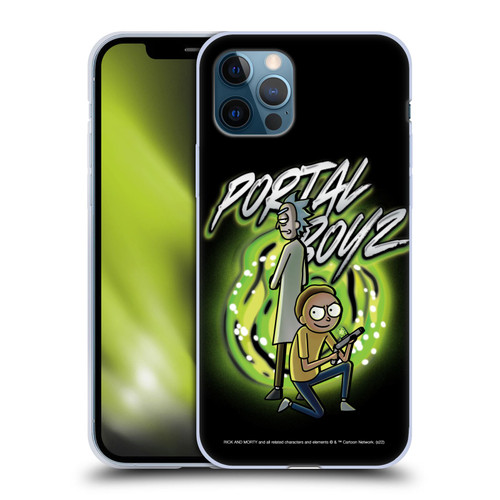 Rick And Morty Season 5 Graphics Portal Boyz Soft Gel Case for Apple iPhone 12 / iPhone 12 Pro
