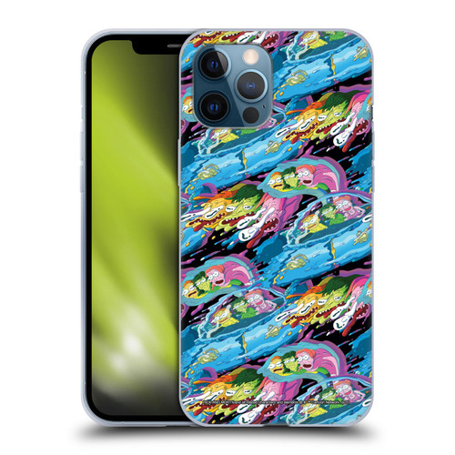 Rick And Morty Season 5 Graphics Warp Pattern Soft Gel Case for Apple iPhone 12 Pro Max