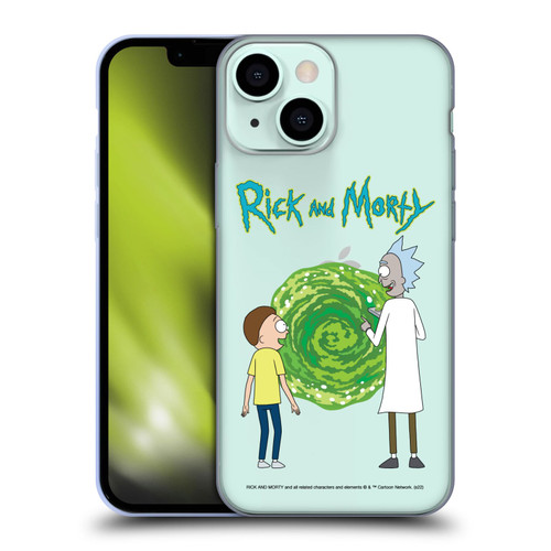 Rick And Morty Season 5 Graphics Character Art Soft Gel Case for Apple iPhone 13 Mini