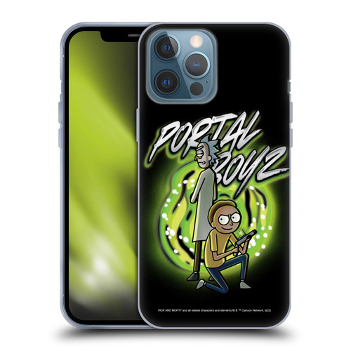 Rick And Morty Season 5 Graphics Portal Boyz Soft Gel Case for Apple iPhone 13 Pro Max