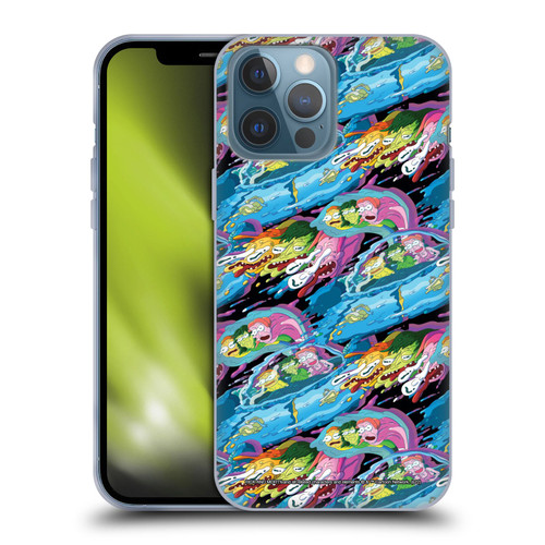 Rick And Morty Season 5 Graphics Warp Pattern Soft Gel Case for Apple iPhone 13 Pro Max