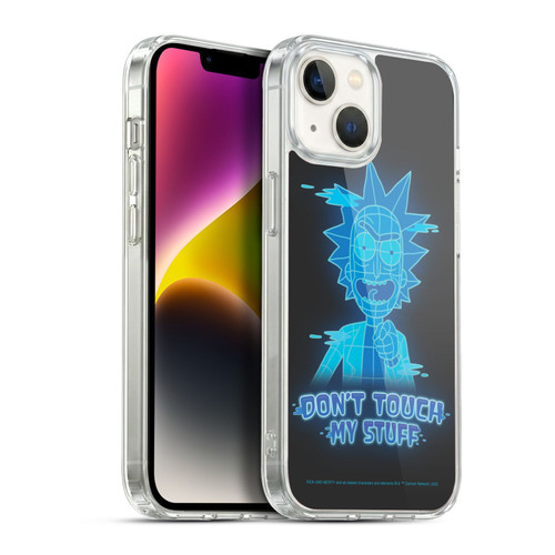 Rick And Morty Season 5 Graphics Don't Touch My Stuff Soft Gel Case for Apple iPhone 14