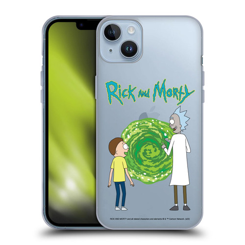 Rick And Morty Season 5 Graphics Character Art Soft Gel Case for Apple iPhone 14 Plus