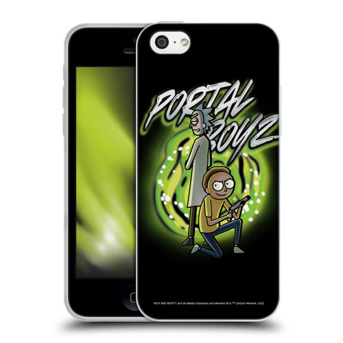 Rick And Morty Season 5 Graphics Portal Boyz Soft Gel Case for Apple iPhone 5c