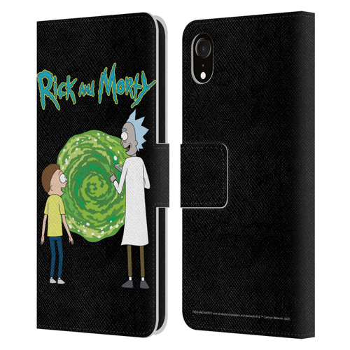 Rick And Morty Season 5 Graphics Character Art Leather Book Wallet Case Cover For Apple iPhone XR