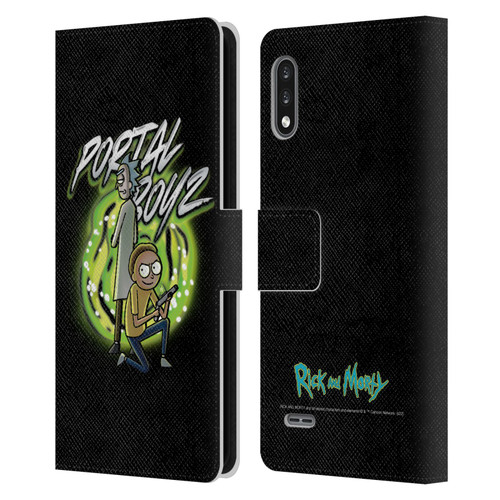 Rick And Morty Season 5 Graphics Portal Boyz Leather Book Wallet Case Cover For LG K22