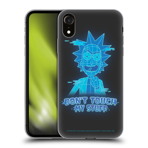 Rick And Morty Season 5 Graphics Don't Touch My Stuff Soft Gel Case for Apple iPhone XR