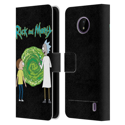 Rick And Morty Season 5 Graphics Character Art Leather Book Wallet Case Cover For Nokia C10 / C20