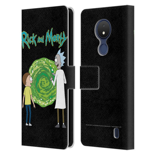 Rick And Morty Season 5 Graphics Character Art Leather Book Wallet Case Cover For Nokia C21