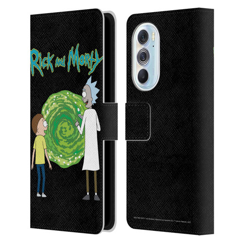 Rick And Morty Season 5 Graphics Character Art Leather Book Wallet Case Cover For Motorola Edge X30