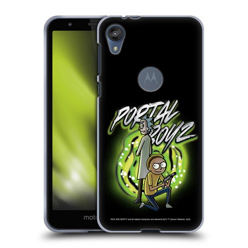 Rick And Morty Season 5 Graphics Portal Boyz Soft Gel Case for Motorola Moto E6