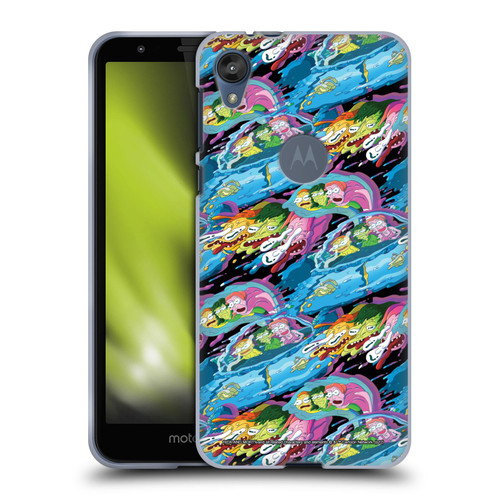 Rick And Morty Season 5 Graphics Warp Pattern Soft Gel Case for Motorola Moto E6