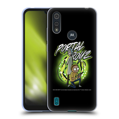 Rick And Morty Season 5 Graphics Portal Boyz Soft Gel Case for Motorola Moto E6s (2020)