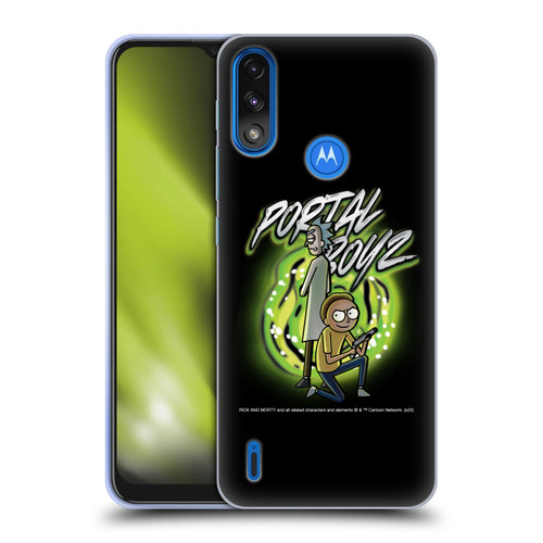 Rick And Morty Season 5 Graphics Portal Boyz Soft Gel Case for Motorola Moto E7 Power / Moto E7i Power