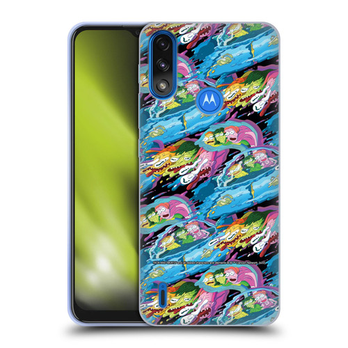 Rick And Morty Season 5 Graphics Warp Pattern Soft Gel Case for Motorola Moto E7 Power / Moto E7i Power