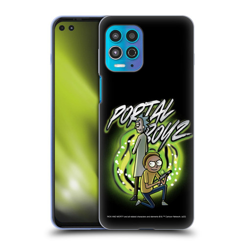 Rick And Morty Season 5 Graphics Portal Boyz Soft Gel Case for Motorola Moto G100