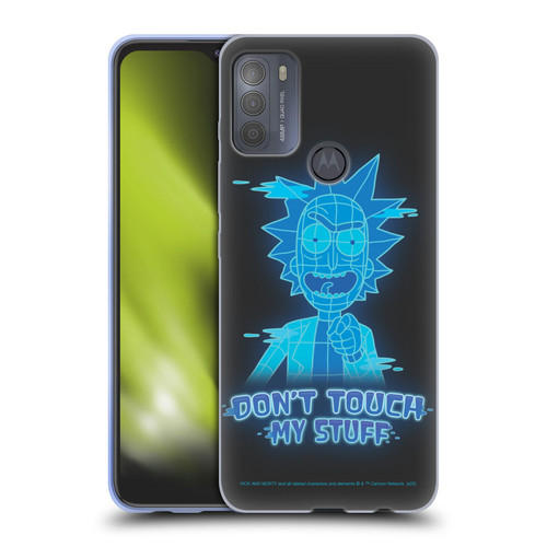 Rick And Morty Season 5 Graphics Don't Touch My Stuff Soft Gel Case for Motorola Moto G50
