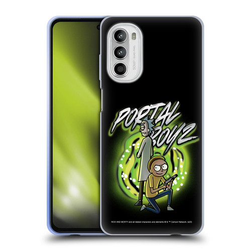 Rick And Morty Season 5 Graphics Portal Boyz Soft Gel Case for Motorola Moto G52