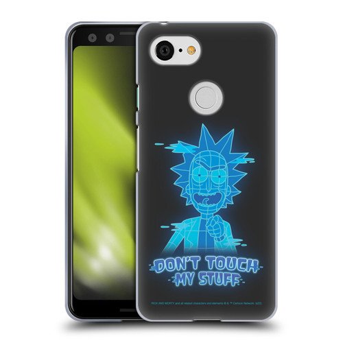 Rick And Morty Season 5 Graphics Don't Touch My Stuff Soft Gel Case for Google Pixel 3