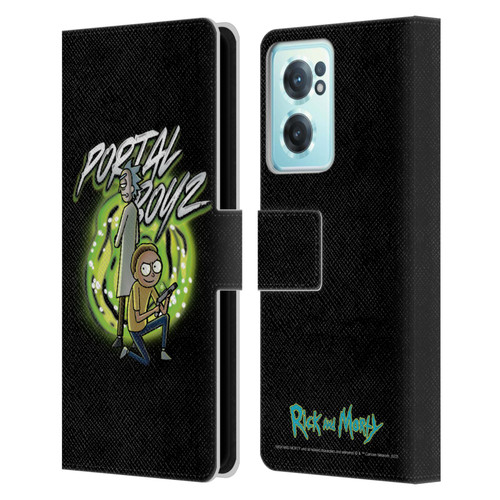 Rick And Morty Season 5 Graphics Portal Boyz Leather Book Wallet Case Cover For OnePlus Nord CE 2 5G
