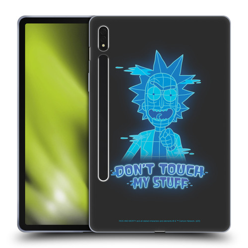 Rick And Morty Season 5 Graphics Don't Touch My Stuff Soft Gel Case for Samsung Galaxy Tab S8