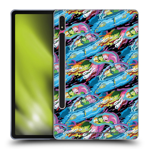 Rick And Morty Season 5 Graphics Warp Pattern Soft Gel Case for Samsung Galaxy Tab S8