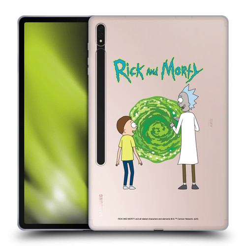 Rick And Morty Season 5 Graphics Character Art Soft Gel Case for Samsung Galaxy Tab S8 Plus