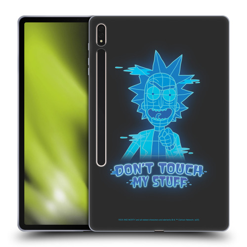 Rick And Morty Season 5 Graphics Don't Touch My Stuff Soft Gel Case for Samsung Galaxy Tab S8 Plus