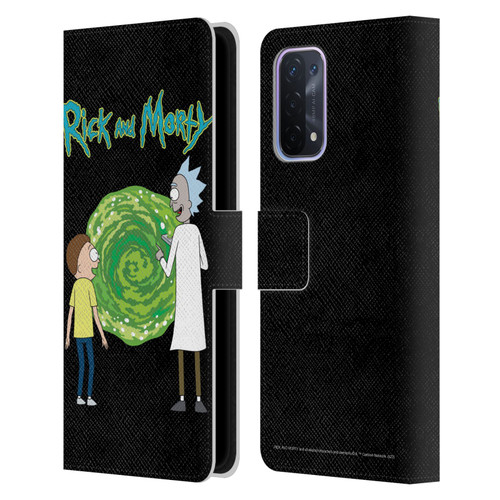 Rick And Morty Season 5 Graphics Character Art Leather Book Wallet Case Cover For OPPO A54 5G