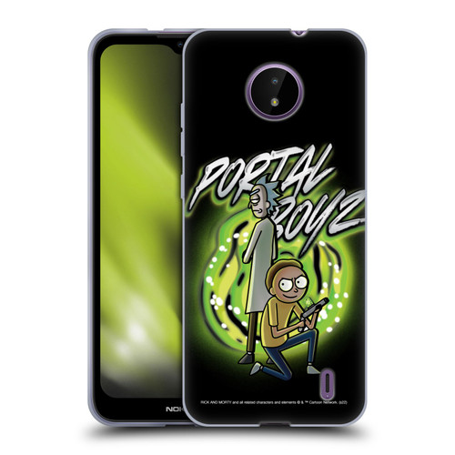 Rick And Morty Season 5 Graphics Portal Boyz Soft Gel Case for Nokia C10 / C20