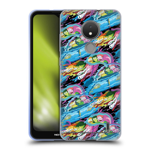 Rick And Morty Season 5 Graphics Warp Pattern Soft Gel Case for Nokia C21