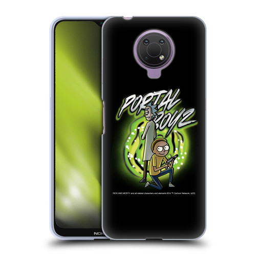 Rick And Morty Season 5 Graphics Portal Boyz Soft Gel Case for Nokia G10
