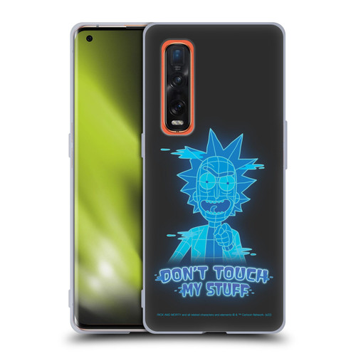 Rick And Morty Season 5 Graphics Don't Touch My Stuff Soft Gel Case for OPPO Find X2 Pro 5G