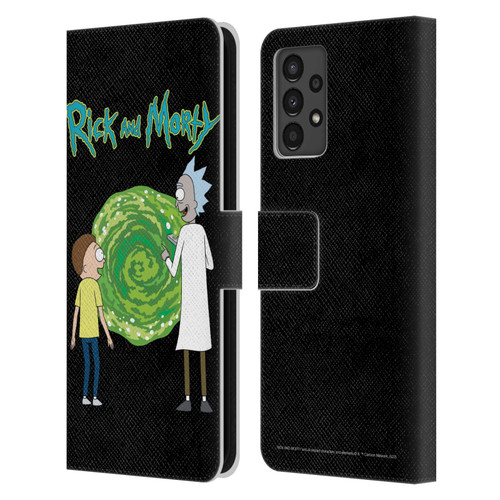 Rick And Morty Season 5 Graphics Character Art Leather Book Wallet Case Cover For Samsung Galaxy A13 (2022)