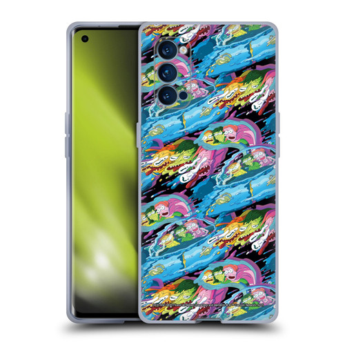 Rick And Morty Season 5 Graphics Warp Pattern Soft Gel Case for OPPO Reno 4 Pro 5G