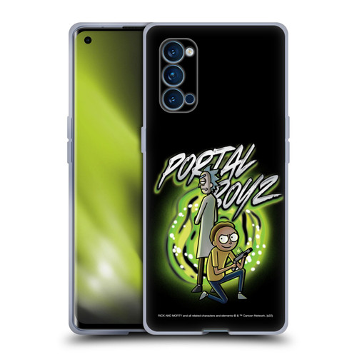 Rick And Morty Season 5 Graphics Portal Boyz Soft Gel Case for OPPO Reno 4 Pro 5G