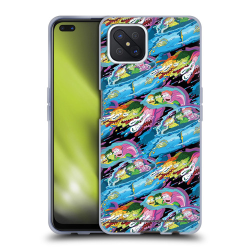 Rick And Morty Season 5 Graphics Warp Pattern Soft Gel Case for OPPO Reno4 Z 5G