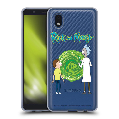 Rick And Morty Season 5 Graphics Character Art Soft Gel Case for Samsung Galaxy A01 Core (2020)