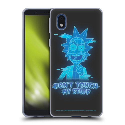 Rick And Morty Season 5 Graphics Don't Touch My Stuff Soft Gel Case for Samsung Galaxy A01 Core (2020)