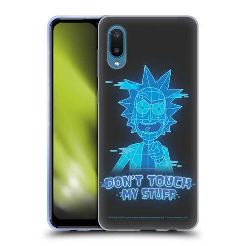 Rick And Morty Season 5 Graphics Don't Touch My Stuff Soft Gel Case for Samsung Galaxy A02/M02 (2021)