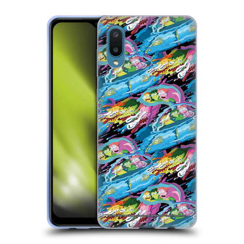 Rick And Morty Season 5 Graphics Warp Pattern Soft Gel Case for Samsung Galaxy A02/M02 (2021)