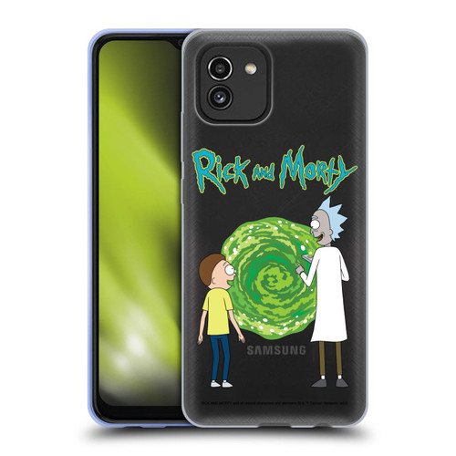 Rick And Morty Season 5 Graphics Character Art Soft Gel Case for Samsung Galaxy A03 (2021)