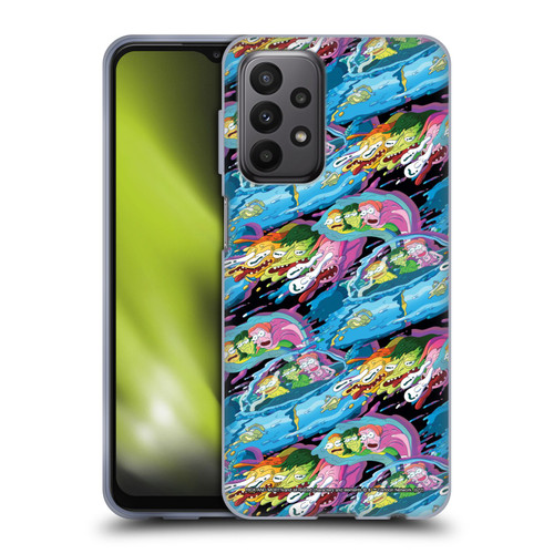 Rick And Morty Season 5 Graphics Warp Pattern Soft Gel Case for Samsung Galaxy A23 / 5G (2022)