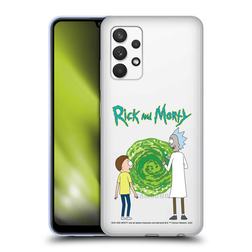 Rick And Morty Season 5 Graphics Character Art Soft Gel Case for Samsung Galaxy A32 (2021)