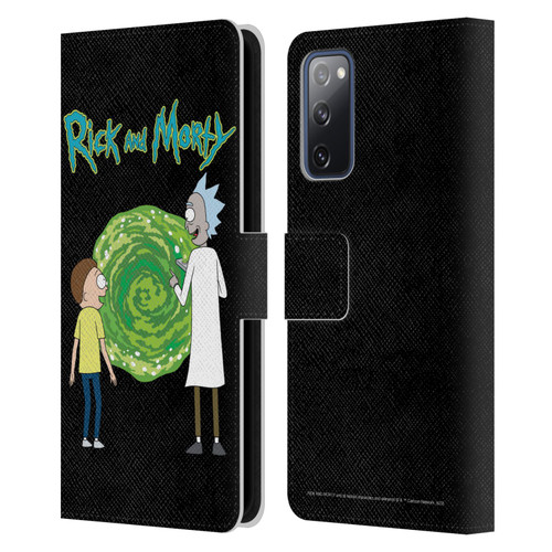 Rick And Morty Season 5 Graphics Character Art Leather Book Wallet Case Cover For Samsung Galaxy S20 FE / 5G