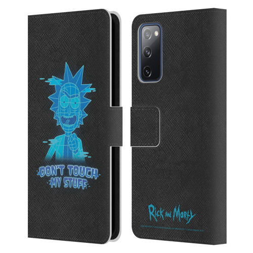 Rick And Morty Season 5 Graphics Don't Touch My Stuff Leather Book Wallet Case Cover For Samsung Galaxy S20 FE / 5G